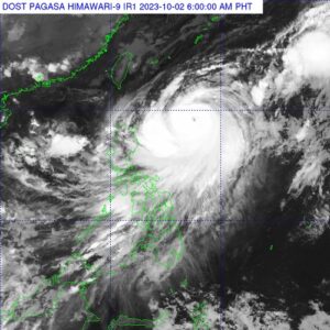 Typhoon Jenny Signal #1 over Batanes